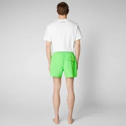Menn Save The Duck Badetøy For Menn Demna In Fluo Green