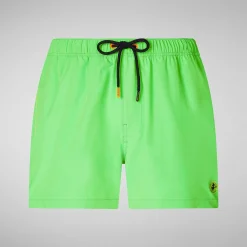 Menn Save The Duck Badetøy For Menn Demna In Fluo Green