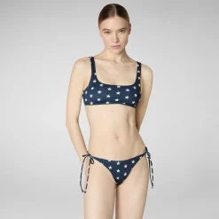 Kvinner Save The Duck Dame Justerbar Bikini Bunn Wiria In Sea Star Pa Blue Navy