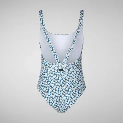 Kvinner Save The Duck Damebadedrakt Ondine I Bla Frangipani
