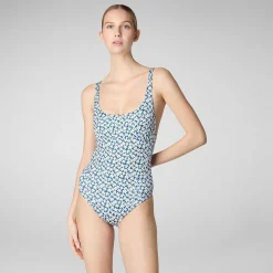 Kvinner Save The Duck Damebadedrakt Ondine I Bla Frangipani