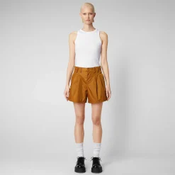 Kvinner Save The Duck Damebukse Noy I Sandal Wood Brown