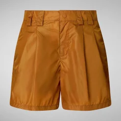 Kvinner Save The Duck Damebukse Noy I Sandal Wood Brown