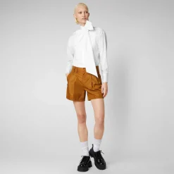 Kvinner Save The Duck Damebukse Noy I Sandal Wood Brown