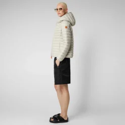 Kvinner Save The Duck Damedyr Gratis Pufferjakke Tusenfryd I Regnbeige
