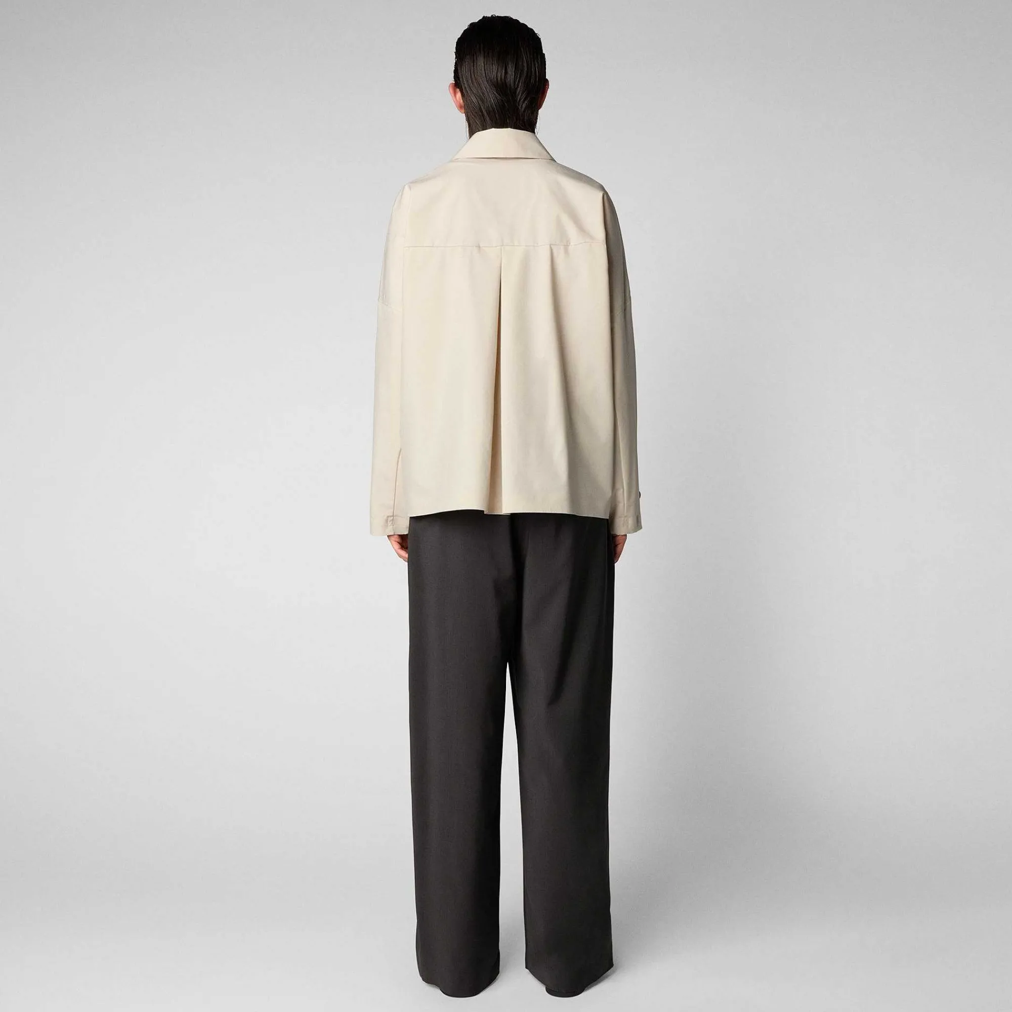 Kvinner Save The Duck Damejakke Ina In Shore Beige
