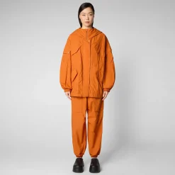 Kvinner Save The Duck Damejakke Juna I Amber Orange