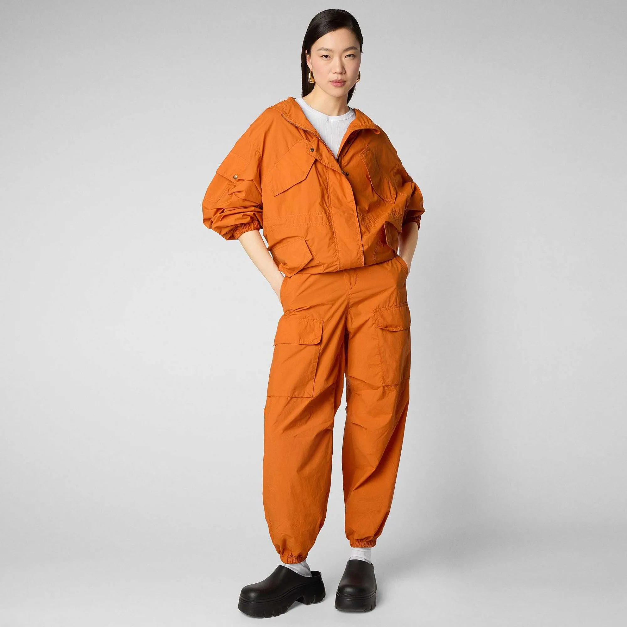 Kvinner Save The Duck Damejakke Juna I Amber Orange