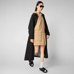 Kvinner Save The Duck Damekort Brona I Biscuit Beige