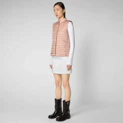 Kvinner Save The Duck Damevest Aria I Pudderrosa