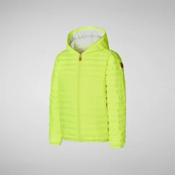 Pike Save The Duck Dyrefri Puffer Katie For Jenter I Fluorgul