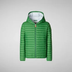 Gutt Save The Duck Dyrefri Pufferjakke For Gutter Huey In Rainforest Green