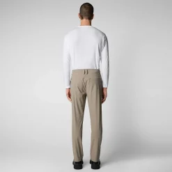 Menn Save The Duck Herrebukser Steve In Sandalo Beige