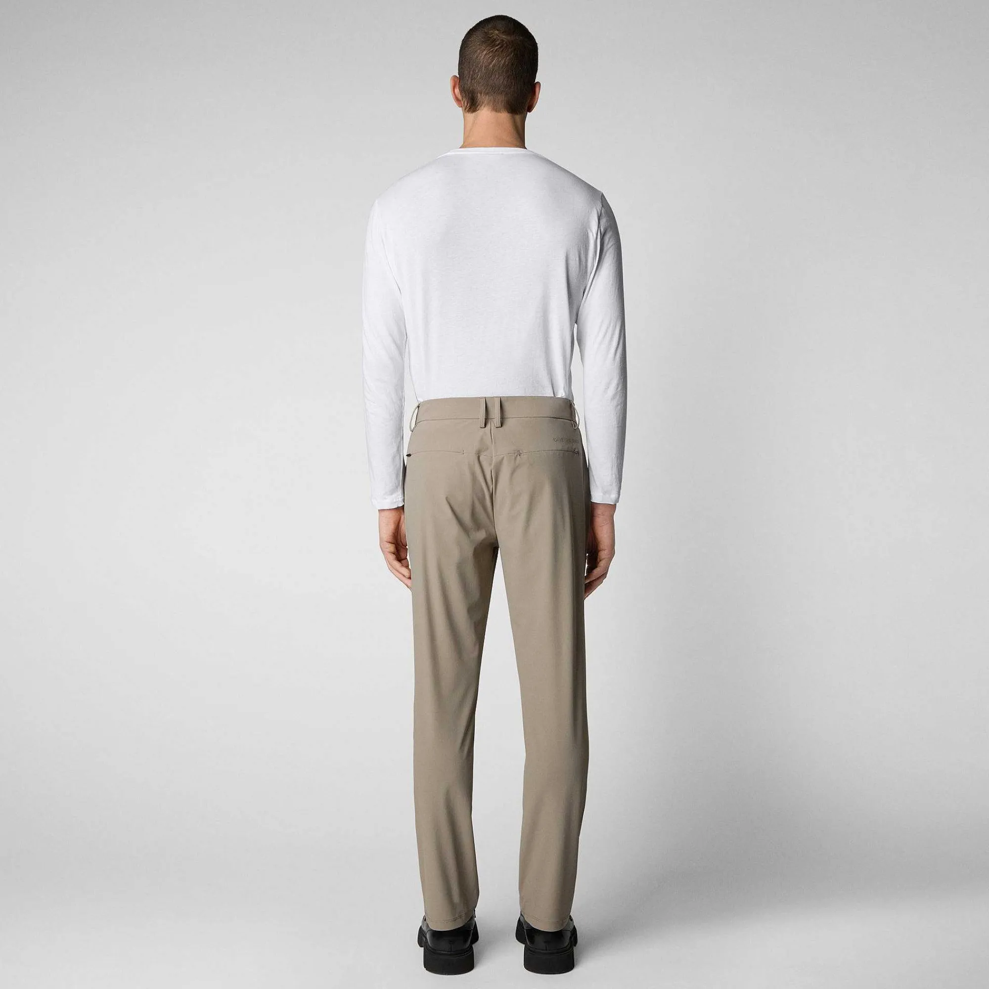 Menn Save The Duck Herrebukser Steve In Sandalo Beige
