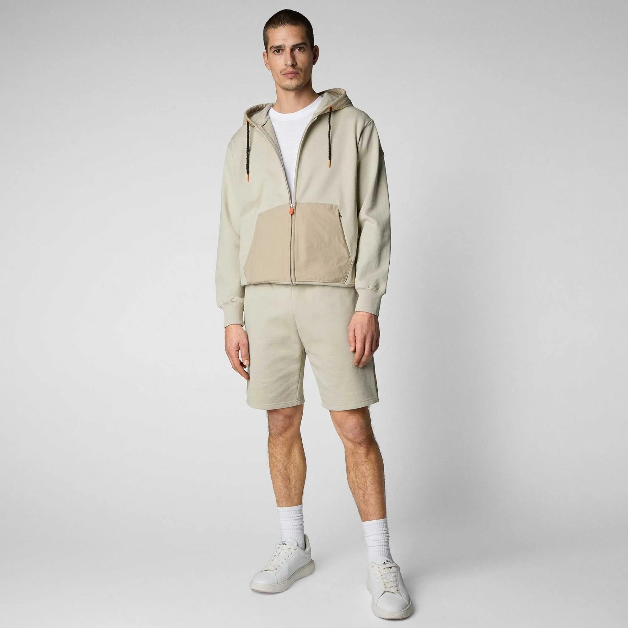 Menn Save The Duck Herregenser Deas In Stone Beige