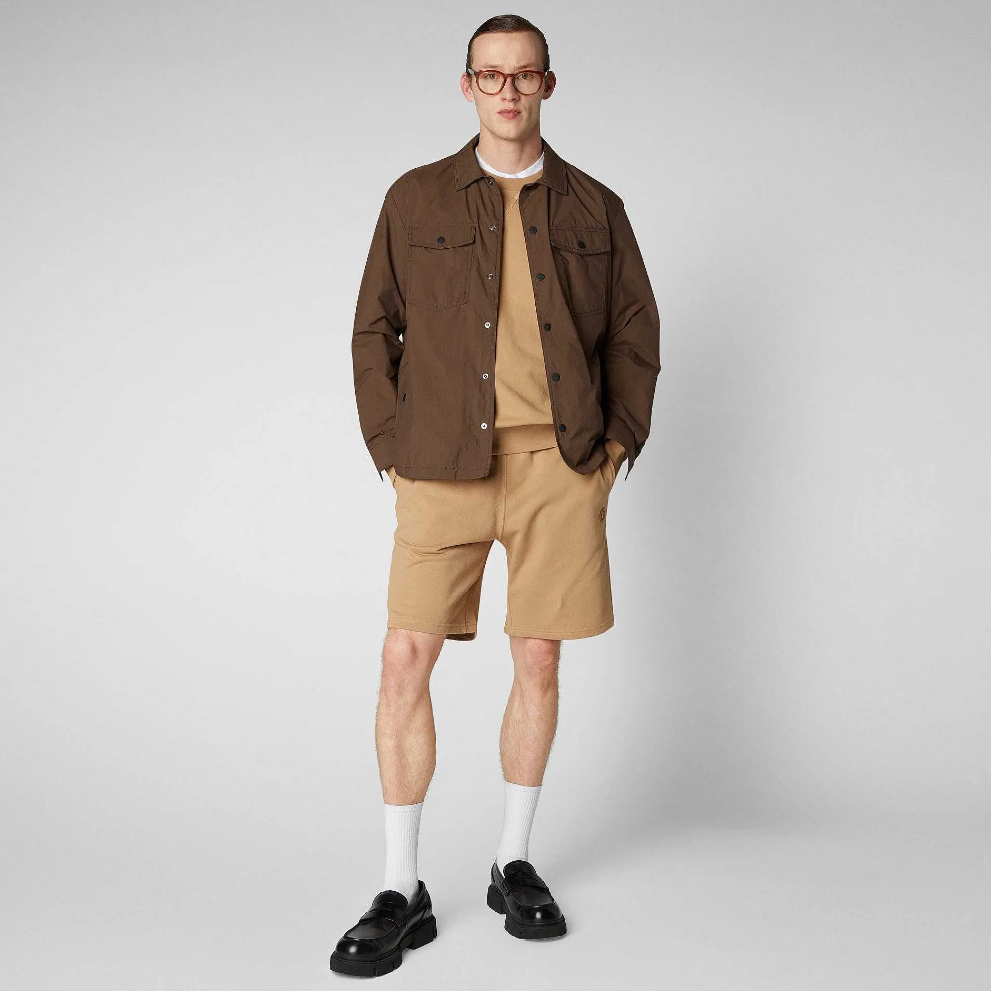 Menn Save The Duck Herregenser Silas I Biscuit Beige