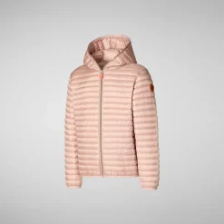 Pike Save The Duck Jente'S Animal Free Hette Pufferjakke Rosa I Pulverrosa