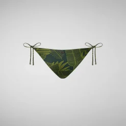 Kvinner Save The Duck Justerbar Bikinibunn Wiria For Kvinner I Makro Palms Green