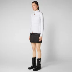 Kvinner Save The Duck Kviltede Vest Charlotte I Hvitt