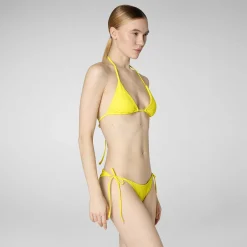 Kvinner Save The Duck Kvinne Triangle Bikinitopp Riva I Starlight Yellow
