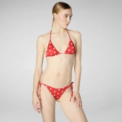Kvinner Save The Duck Kvinne Triangle Bikinitopp Xara In Red Sea Stars