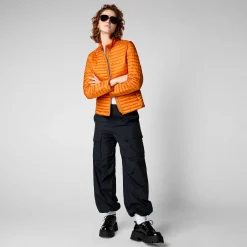 Kvinner Save The Duck Kvinnedyrpuffer Andreina I Amber Orange