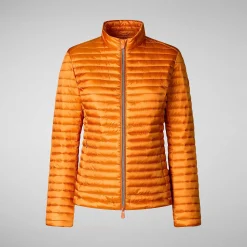 Kvinner Save The Duck Kvinnedyrpuffer Andreina I Amber Orange