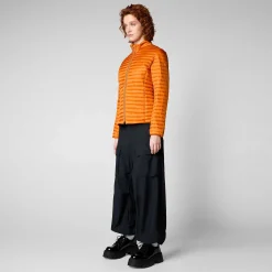 Kvinner Save The Duck Kvinnedyrpuffer Andreina I Amber Orange