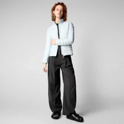 Kvinner Save The Duck Kvinners Dyrefri Puffer Carly I Foam Grey