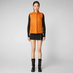 Kvinner Save The Duck Kvinnevest Aria I Amber Orange