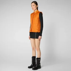 Kvinner Save The Duck Kvinnevest Aria I Amber Orange