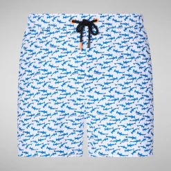 Menn Save The Duck Manns Badetøy Ademir I Hammerhead Sharks Pa Bla