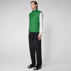 Menn Save The Duck Manns Vattert Gilet Adam I Regnskoggront