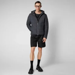 Menn Save The Duck Man'S Animal Free Puffer Cael I Storm Grey