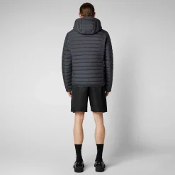 Menn Save The Duck Man'S Animal Free Puffer Cael I Storm Grey