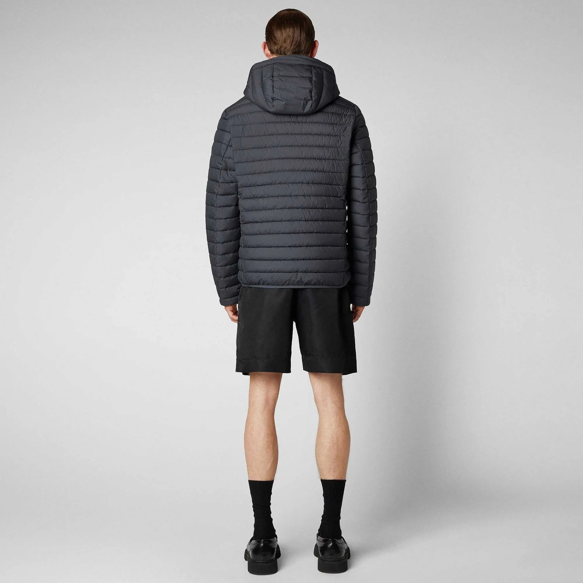 Menn Save The Duck Man'S Animal Free Puffer Cael I Storm Grey