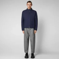Menn Save The Duck Man'S Animal Free Puffer Cole I Marineblatt