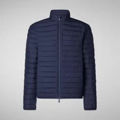Menn Save The Duck Man'S Animal Free Puffer Cole I Marineblatt