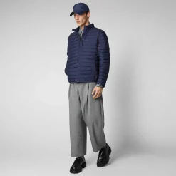 Menn Save The Duck Man'S Animal Free Puffer Cole I Marineblatt