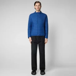 Menn Save The Duck Man'S Animal Free Puffer Cole I Snorkel Blue