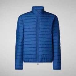 Menn Save The Duck Man'S Animal Free Puffer Cole I Snorkel Blue