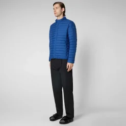 Menn Save The Duck Man'S Animal Free Puffer Cole I Snorkel Blue
