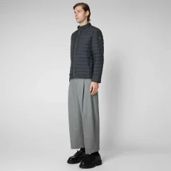Menn Save The Duck Man'S Animal Free Puffer Cole I Storm Grey