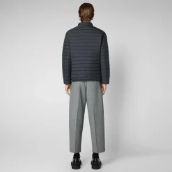 Menn Save The Duck Man'S Animal Free Puffer Cole I Storm Grey