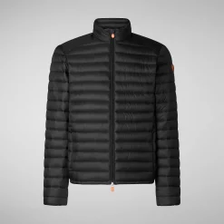 Menn Save The Duck Man'S Animal Free Puffer Jacket Alexander In Black