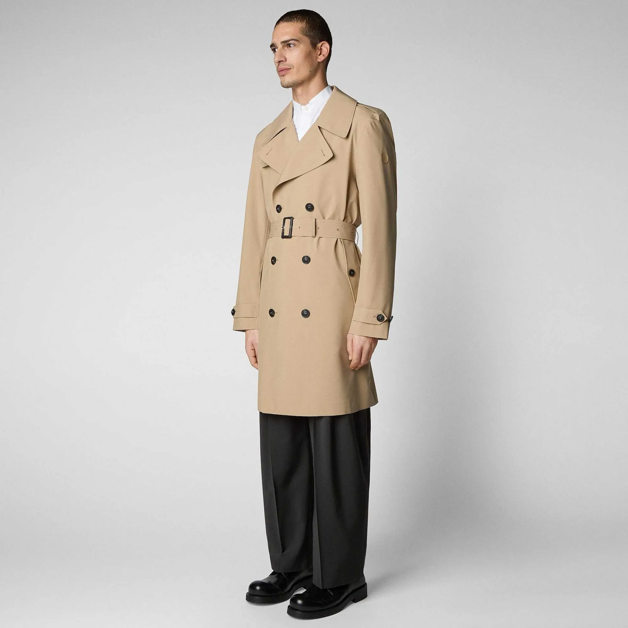 Menn Save The Duck Mans Regnfrakk Zarek I Stardust Beige