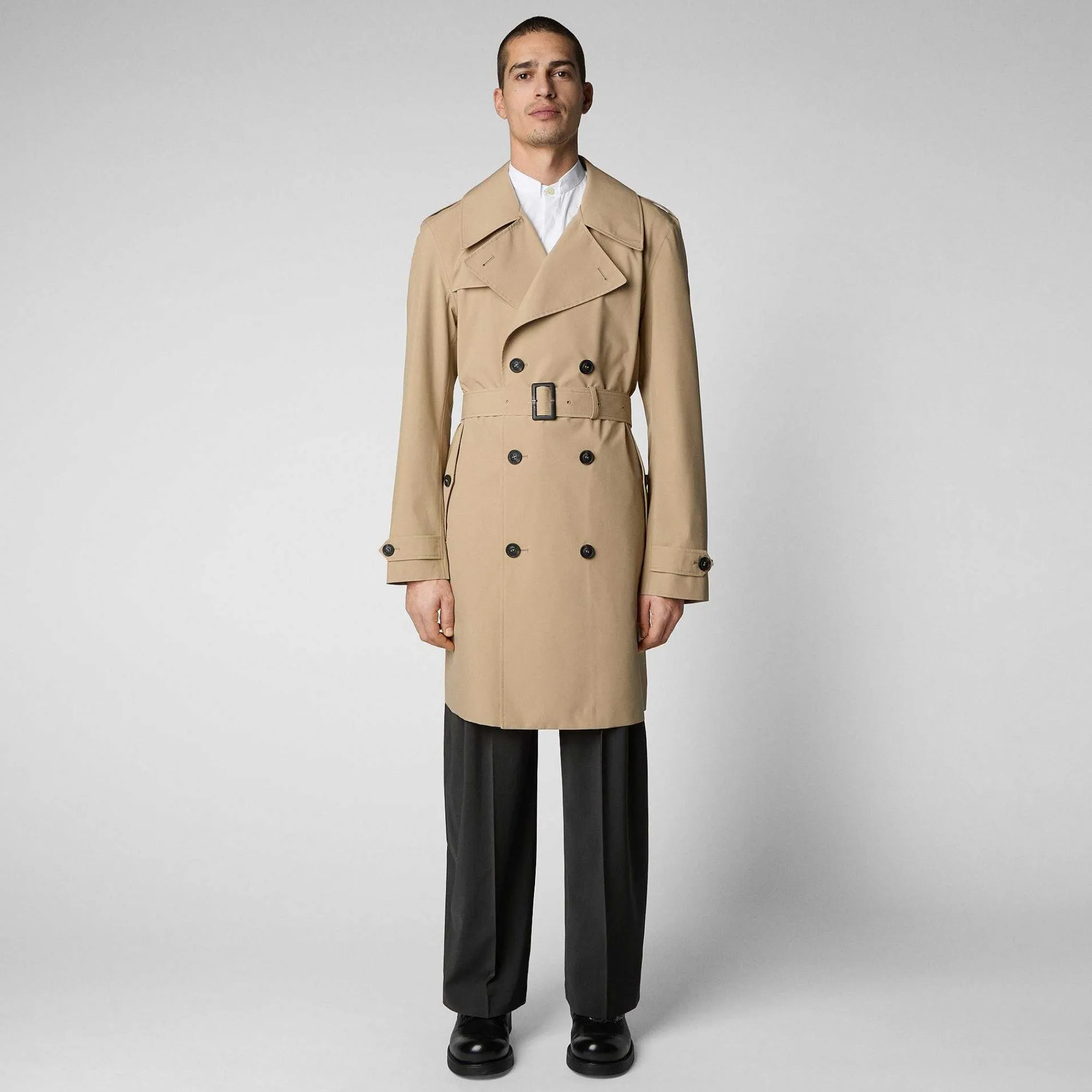 Menn Save The Duck Mans Regnfrakk Zarek I Stardust Beige