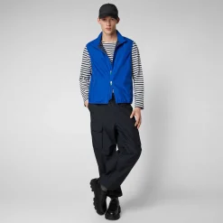 Menn Save The Duck Man'S Vest Mars I Cyber Blue