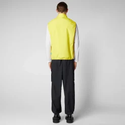 Menn Save The Duck Man'S Vest Mars I Starlight Yellow