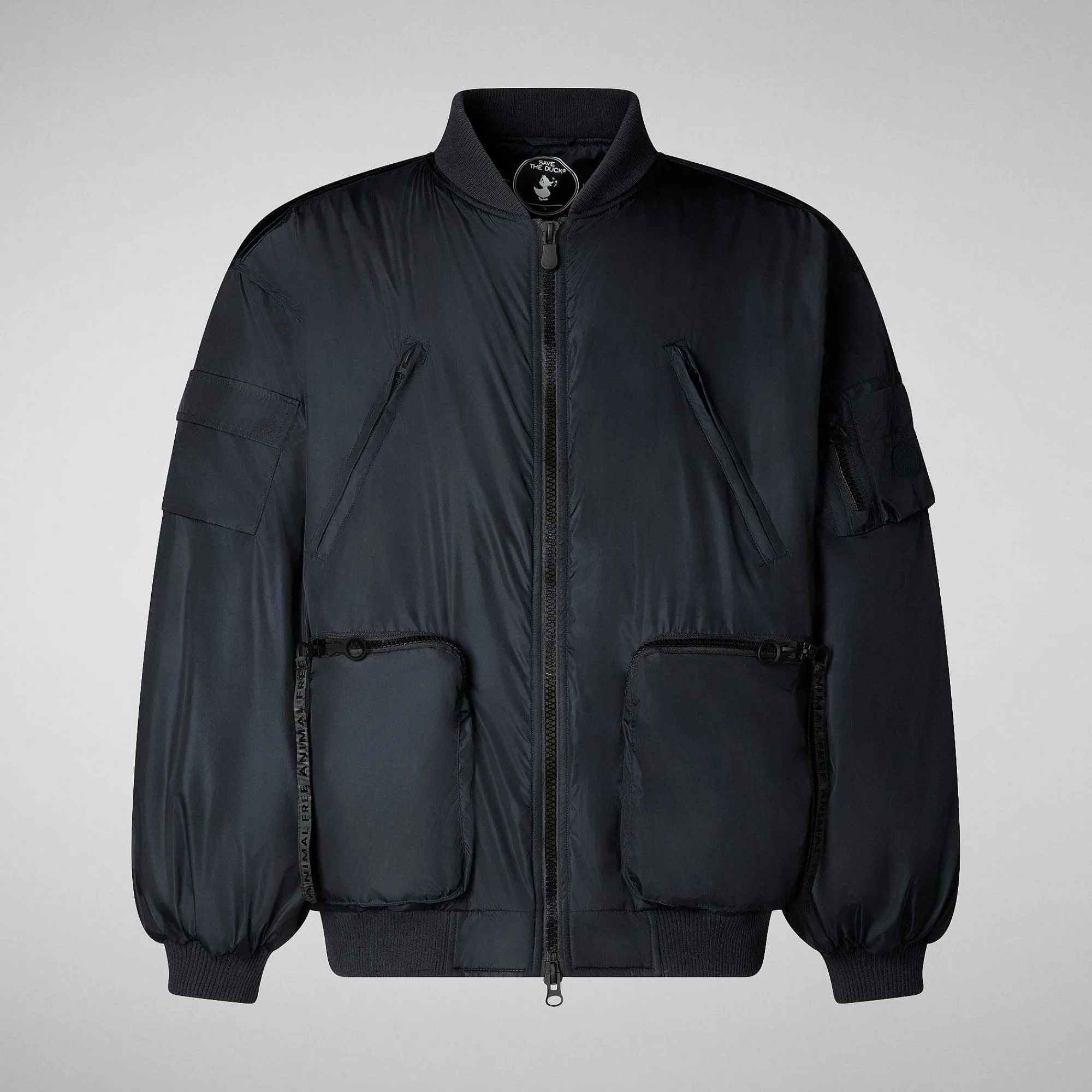 Kvinner Save The Duck Unisex Bomberjakke Usher I Nattblatt